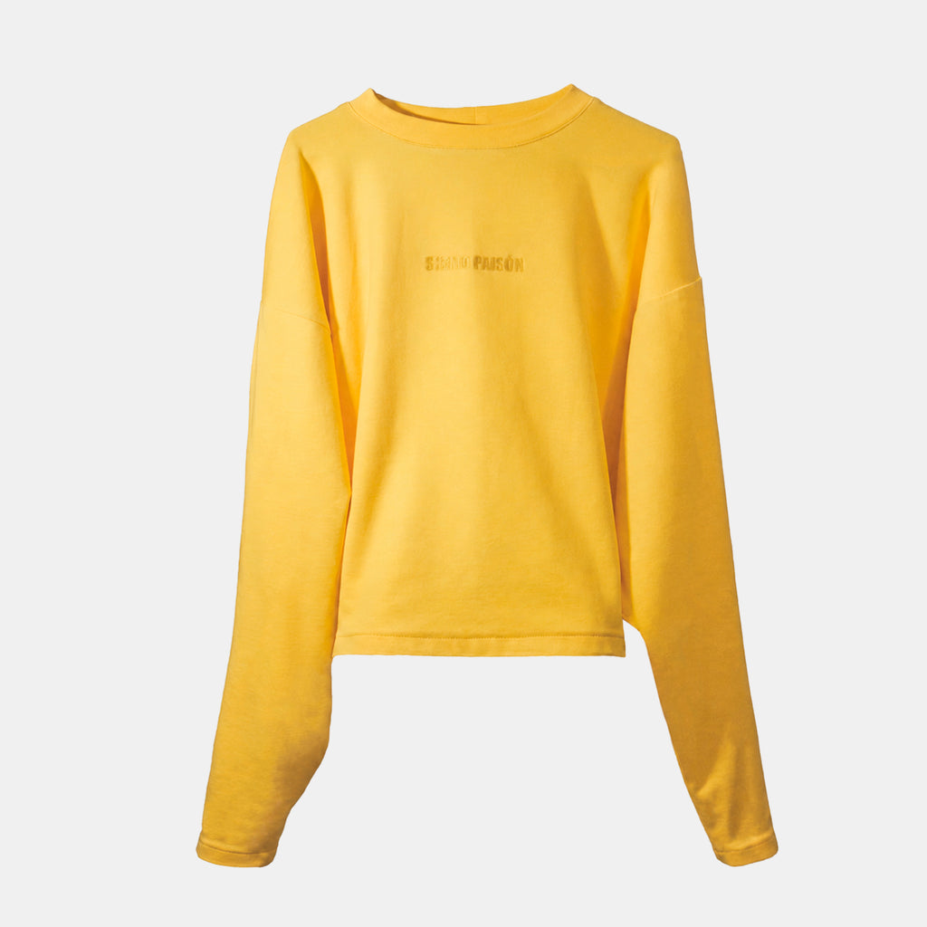 Camiseta de manga larga amarilla